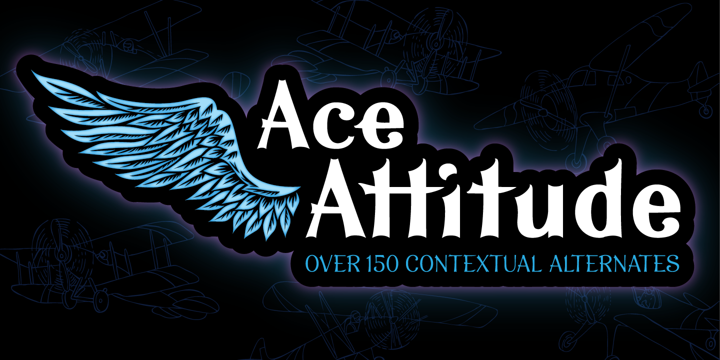 Ace Attitude Font preview